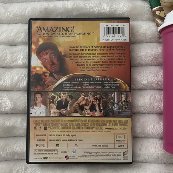 Starbucks Pink Tumbler w Fireproof DVD Movie & 2 Coffee Pkgs NEW!! Final Sale - Picture 6 of 6